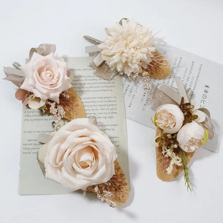 Team Bride Rose Wrist Flower Bride to Be Bridesmaid Gift Wedding Gifts for Guests Souvenirs Wedding Favors Supplies
