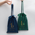 Soft Colorful Velvet Tote Bag Custom Embroidered Velvet Tote Bag Wholesale