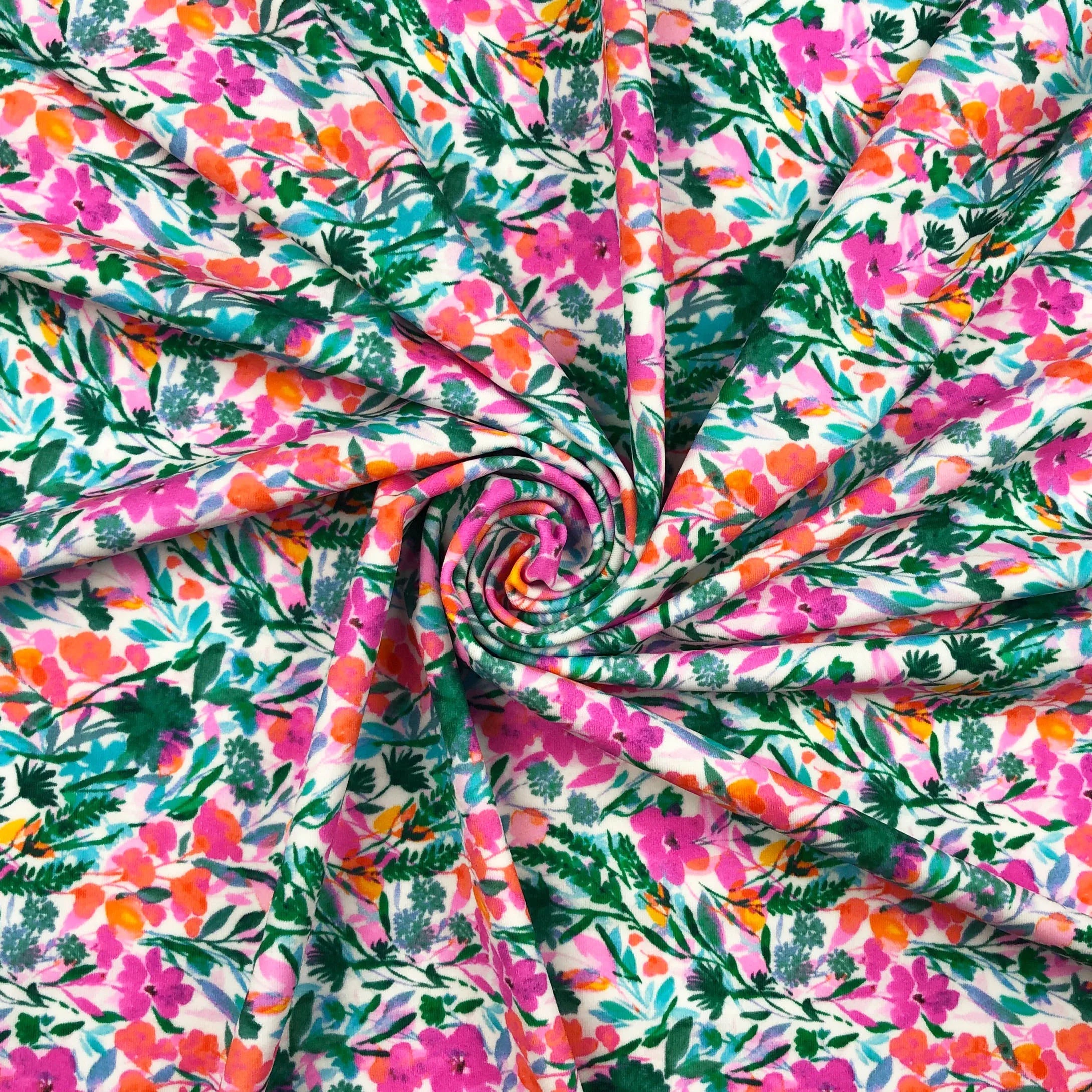 Factory Nylon Printed Customized Floral Tropical Designs Swimsuit Polyamide Elastane Printing Fabric for Dress