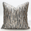 Wholesale Gray Geometric Pattern Cushion Cover Luxury European Jacquard Pillow Cover for Sofa Car
