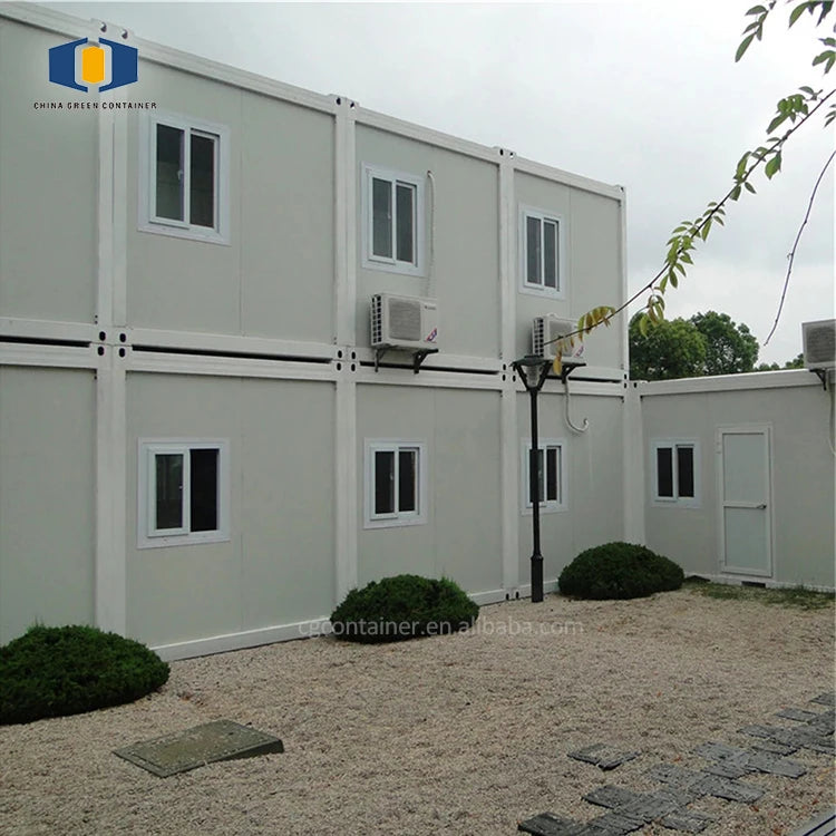 CGCH Prefabricated Flatpack 20 Ft Sandwich Panel Office Container Construction Site Container Mobile Office House Container Van