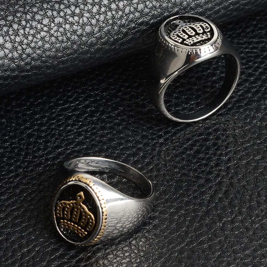New Joyas Anillos Fashion Jewelry Vintage Custom Stainless Steel Rings for Men