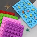 Wholesale Cute Dinosaur Silicone Chocolate Ice Cube Tray Mold DIY Cake Bakeware Tool Food Grade Opp Bag Candy Biscuit Baking