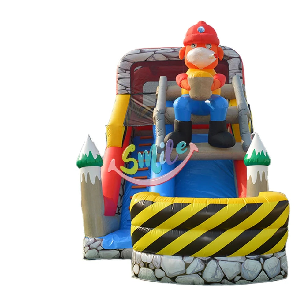 Customized Animals Mine Playground Bounce House Inflatable Bouncy House With Slide Combo Giant Inflatable Dry Slide for Rentals