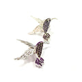 Luxury Women's Hummingbird Shape Full Rhinestone & Crystal Alloy Brooch Pin-Eco-Friendly Fashionable Party Gift Lapel Pin