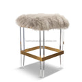 Luxury Hotel Bar Chair Restaurant Bar Stool Stainless Steel Counter Stools Acrylic Bar Stools for Kitchen