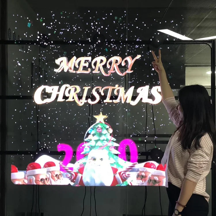 1M Size 3D Holographic Display Advertising Equipment 3D Hologram Fan Projector Direct from Supplier