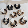 Versatile Fashion Gradient Elastic Hair Ties Combination 5 Pieces/Set Women Hair Rope Accessories Factory Wholesale