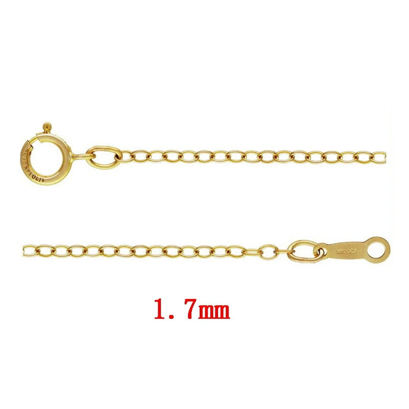 Non Tarnish Jewelry 14K Gold Filled Finished Chain Necklaces for Women Girls