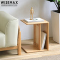WISEMAX FURNITURE Minimalist Furniture Natural Rattan Coffee Table Small Size Solid Wood Living Room Sofas End Table Nightstand
