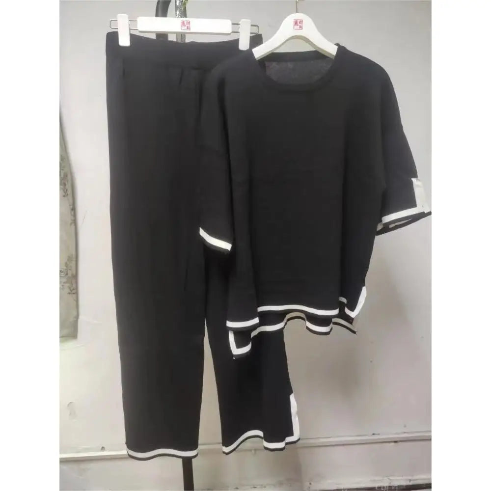 Women 2 Piece Outfits Lounge Sets Knit Sweater SetsLounge Wear Pajama Jogger Travel Comfy Trendy Clothes