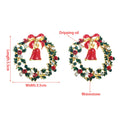 Red Green Best Fancy Zircon Hoop Bell Charm Dangle Drop Christmas Earrings Women Jewelry Earring