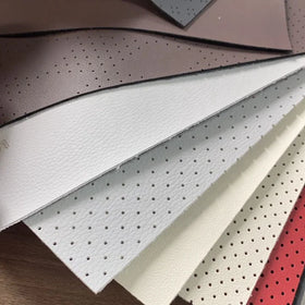 ABC Grade Mixed Color 60% Black New Fresh Stock Rexine Leather PVC Fabric Elastic for Sofa Furniture and Car Use