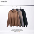 Custom Streetwear Washed Hoodies Mens Blank Cotton 450gsm French Terry Vintage Distressed Acid Wash Pullover Hoodie Men