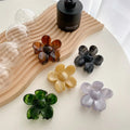 RARA 6.8CM Hot Sale New Hair Accessories Wholesale Hair Claw Clip Gradient Daisy Flower Acetate Woman Hair Clip and Claw