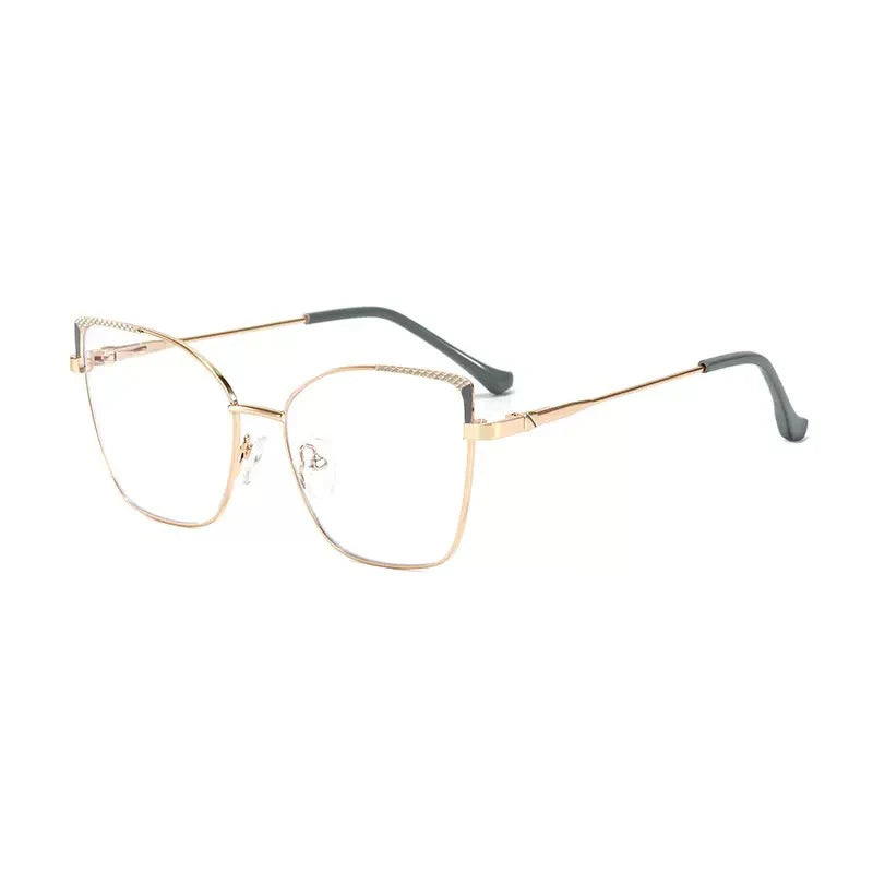 Beauty Cat Metal Unisex Wholesale Fashion Style Eyewear Men Women Custom Logo New Factory Optical Protection Fashion Glasses