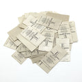Size Tag Breathable Woven Logo Custom Neck Clothing Size Label Garment Fabric Label Cotton Fiber Labels for Clothing