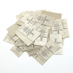 Size Tag Breathable Woven Logo Custom Neck Clothing Size Label Garment Fabric Label Cotton Fiber Labels for Clothing