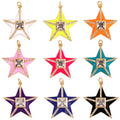 Star Fish Five Star Charm Neon Pink Orange Turquoise Blue Pendant Oil DroppedGold Plated ColourNecklace Bracelet Pendant M96