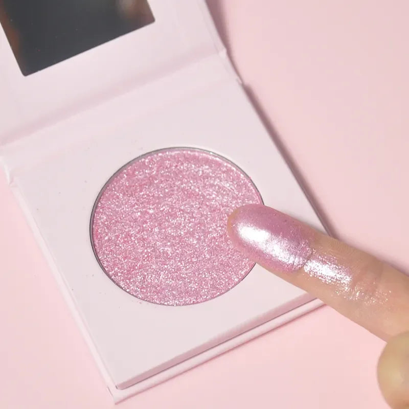 OEM logo Highlighter Pressed Powder Waterproof Highlighter Makeup Gold Shimmer Bronzer Highlighter