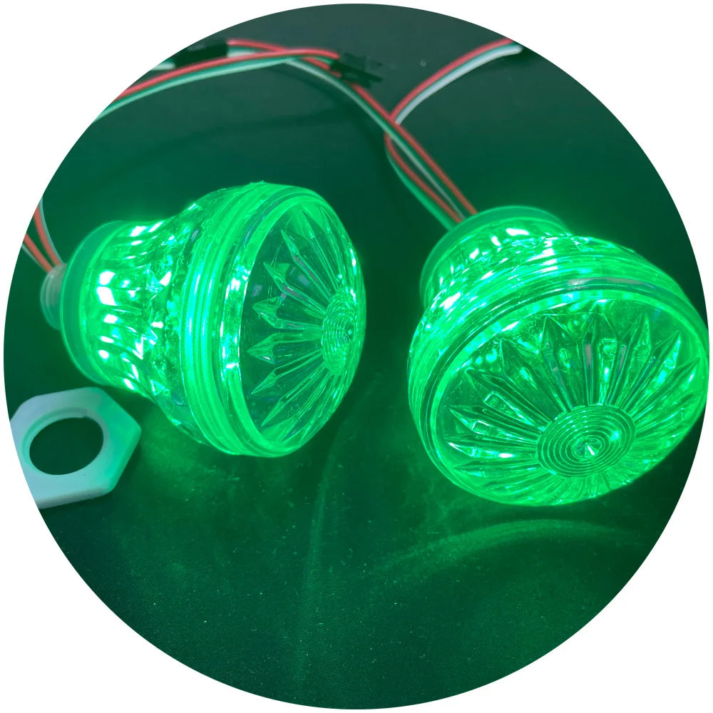 Turbo Light RGB 18MM DC12V 60mm Mushroom High Les Led Amusement Pixel Light for Amusement Park Ride Decoration