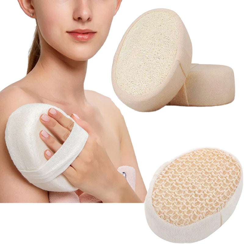 Natural Loofah Bath Sponge Color Belt Shower Puff with Dead Skin Function Spa Skin Brush for Effective Body Scrubbing