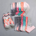 Fashion Gradient Seamless 3 Pcs Leggings Sets Custom logo Gym Workout Fitness Sets