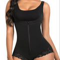 One-Piece Corset Bodysuit with Triangle Zipper Tummy-Tightening & Butt-Lifting Cross-Border Body-Shaping Underwear of Top Type