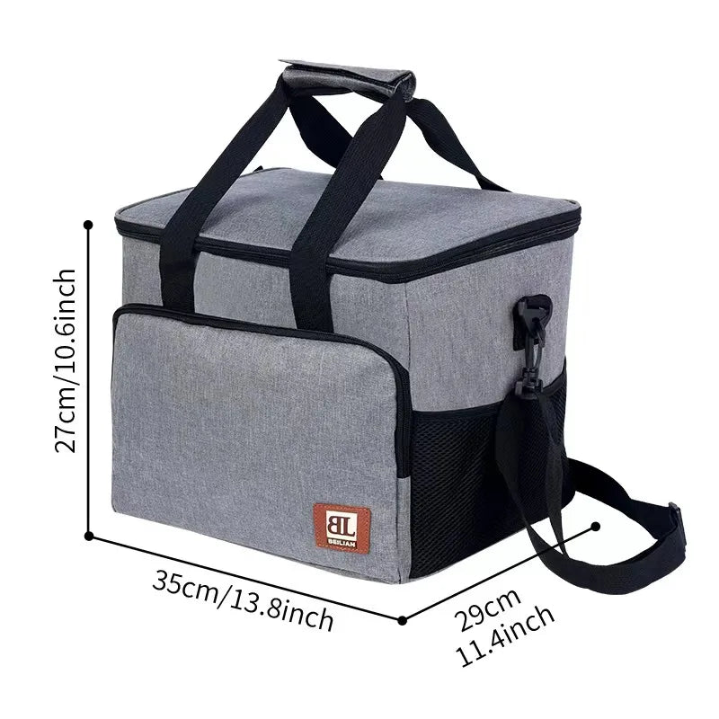 New Portable Insulated Bag Outdoor Large-Capacity Lunch Box Waterproof Coolers Ice Travel Picnic Bag