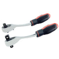 YUHANG 72 Tooth Double Drive 1/2*3/8 or 3/8*1/4 -Inch Curved Handle 2 in 1 Ratchet DIY OEM Carbon Steel