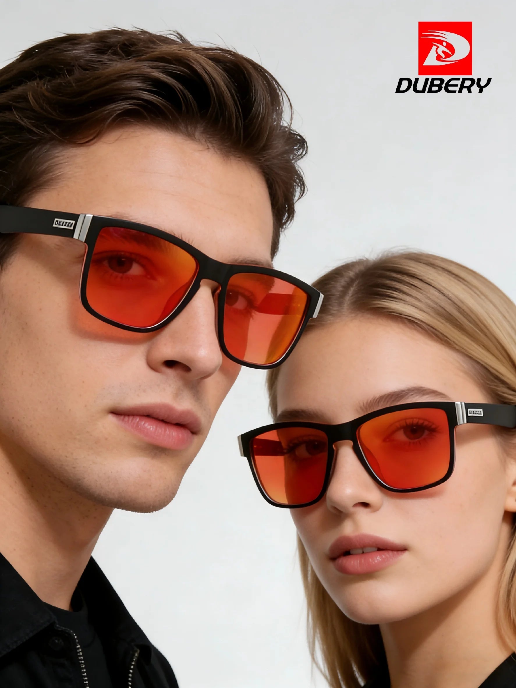 DUBERY D518 Wholesale Unisex Custom Logo 2026 Men UV400 Polarized Full Rim Light Weight Comfortable Fashion Vintage Sunglasses