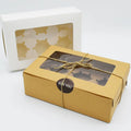 Factory White Luxury Pvc Window Cake Box 350g White Cardboard Cake Packing Box Cake and Cupcake Box