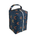 Happyflute Portable Tote Bag Reusable Polyester Cloth Diaper Pod Bag Waterproof Floral Nappy Wet Bag for Moms