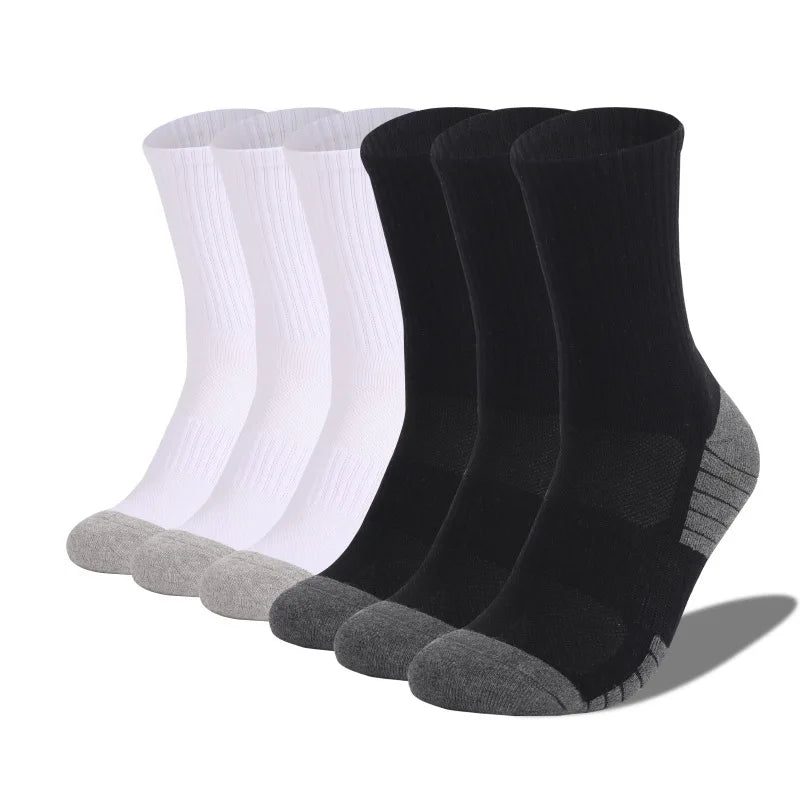 Athletic Socks Sport Running Calf Socks Performance Cushioned Breathable Crew Socks for Men Women