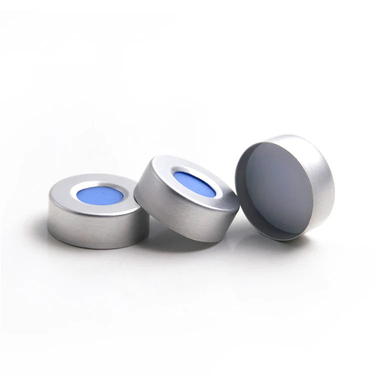 20mm Crimp Headspace Vial Aluminum Caps with PTFE Silicone Septa SCS201201 Bottle Stopper for Alcoholic Beverages