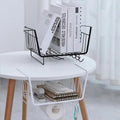 Large Capacity Under Hanging Basket Metal Kitchen Closet Organizer for Desk and Book Shelf Under Hanging Basket