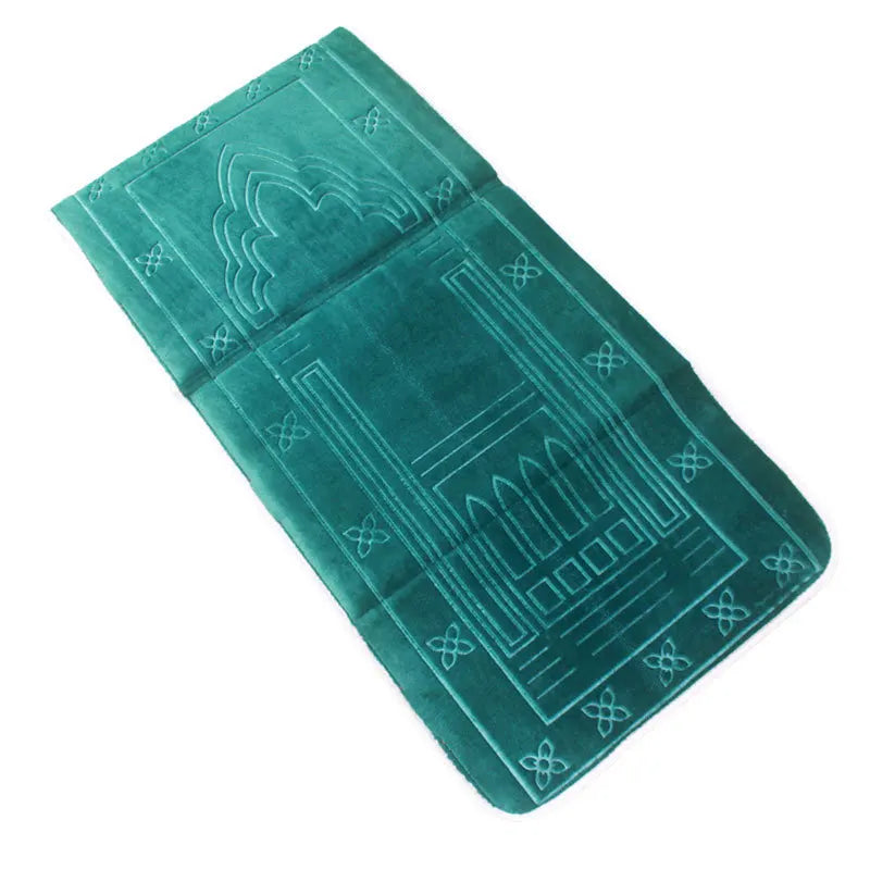 Hot Selling Foldable Prayer Blanket Muslim Prayer Carpet PVC Package With Thickness Sponger