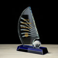 ADL Classic K9 Crystal Trophy Sports Sailboat Events Trophy Awards Souvenirs Annual Meeting Awards Sailing Crystal Trophy