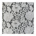 Factory Supply White Eyelet Hollow Out Lace Fabric Guipure Bridal Wedding Embroidered Tulle Dress Fabric French Eyelash Lace