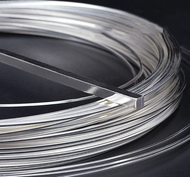 Premium 925 Sterling Silver Wire Square Silver Strip Wire for DIY Ring Bracelet Necklace Jewelry Making