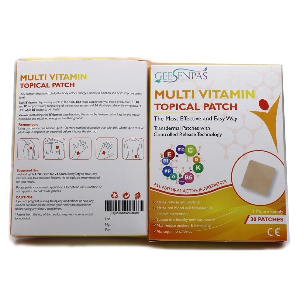 2024 New Product Multi Vitamin Topical Patch with Releasing Antioxidants