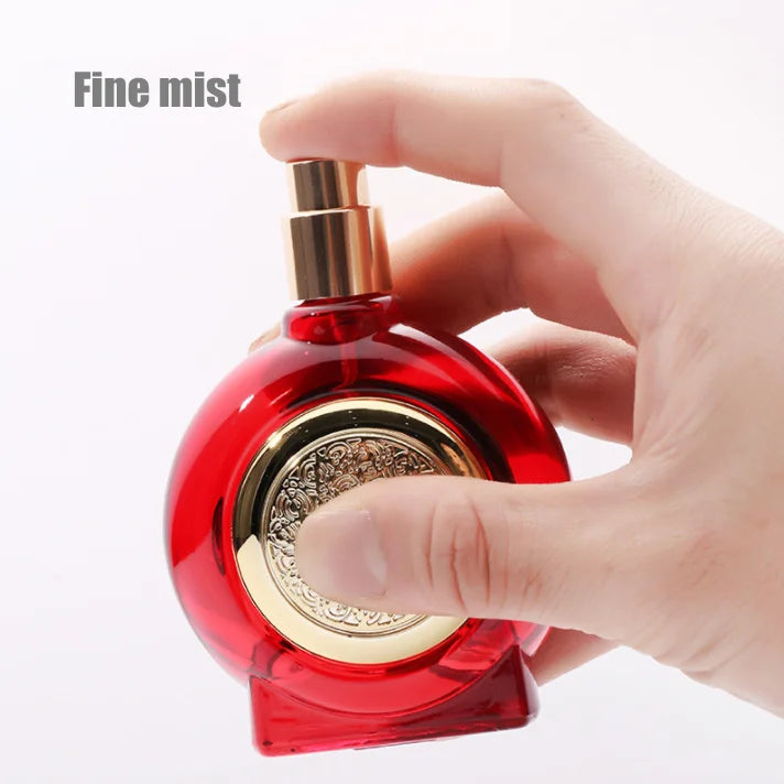 Cosmetic Packaging Red Black Blue Brown 30ml 50ml Luxury Empty Kettle Shape Colored Fine Mist Perfume Glass Spray Bottle