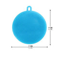 Round Silicone Cleaning Brush for Kitchen Sustainable and Easy to Wash Small Size Usage