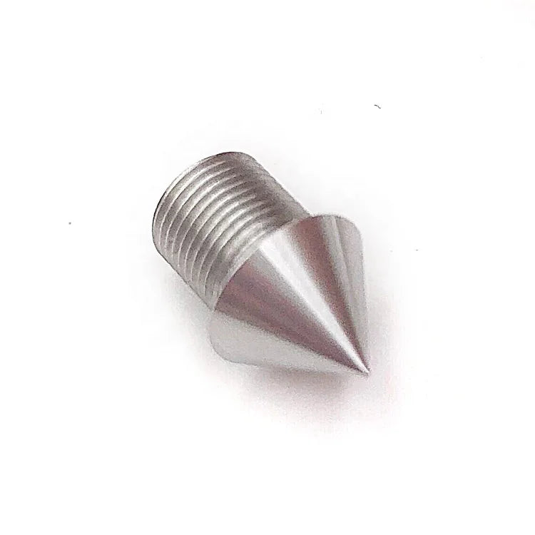 Custom CNC Turned M6 & M8 Stainless Steel Speaker Spikes Aluminum Anodized Black Spike Feet Solid Wire EDM Type