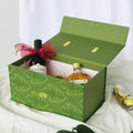 Luxury Rigid Paperboard Gift Boxes with Metal Handle
