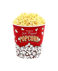 OEM Colored Fast Food Circular Popcorn Box Cake Bakery Cookie Catering Lunch Packaging Box Kraft Paper Box for Popcorn Chicken