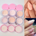 6jars*one Net 7g Acrylic Glitter Powder Nude Acrylic Powder Crystal Powder DIY Pink/Orange Manicure Extension Dust