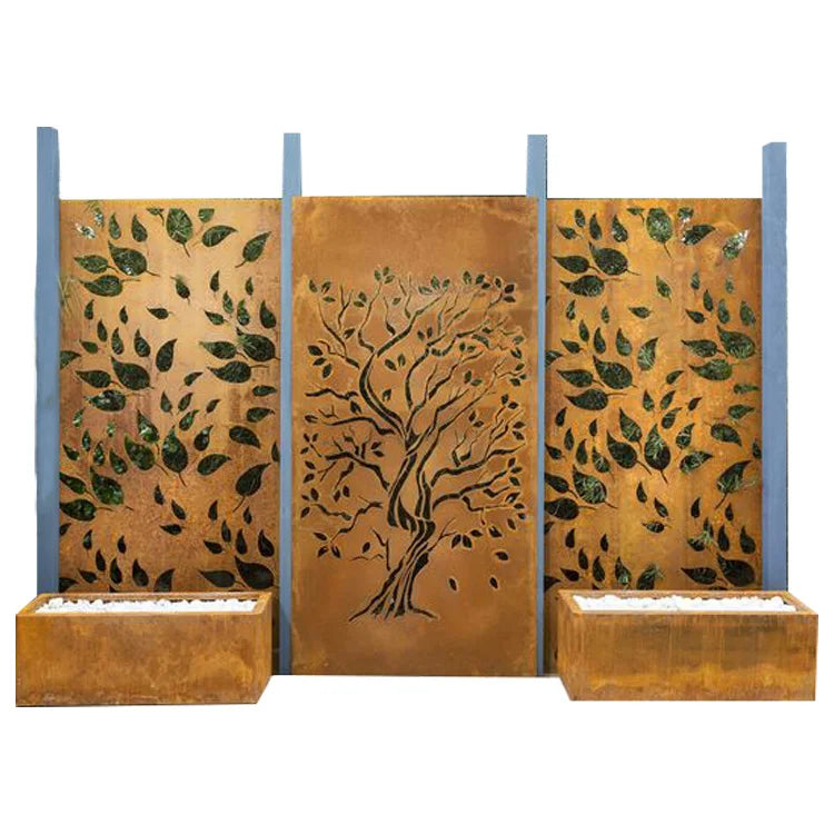 China Supplier Room Garden Decoration Pieces Screen Corten Steel Room Divider/Screen Chinese European Styles