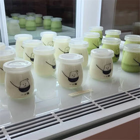 7oz 200ml 100ml 150ml Round Yogurt Pudding Glass Storage Container Milk Pudding Bottle With Plastic Cap