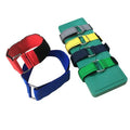 Fasteners Nylon Flexible Securing Reusable Adjustable Strap Sewing on Webbing Hook and Loop Strap With Buckle